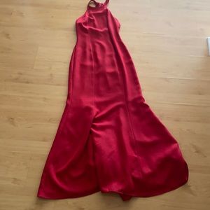 Red gown